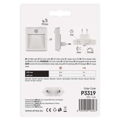 LED noční světlo P3318 s fotosenzorem do zásuvky