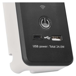 GoSmart Prodlužovací kabel 2 m / 4 zásuvky / s vypínačem / PVC / s USB a wifi / 1,5 mm2