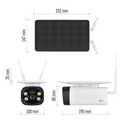 GoSmart Venkovní bateriová kamera IP-600 EYE s Wi-Fi a solárním panelem