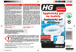 HG Hygienický gel na toalety 500ml