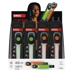 LED náramek, 10 lm, 2× CR2032, 16 ks, display box, 16 ks