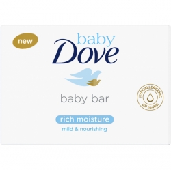 Dove Baby Rich Moisture krémová tableta na mytí, 75 g