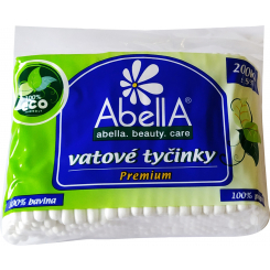 AbellA Premium ECO vatové tyčinky sáček, 100 ks