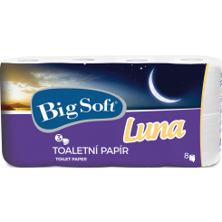 Big Soft Luna 3vrstvý toaletní papír, 8 rolí