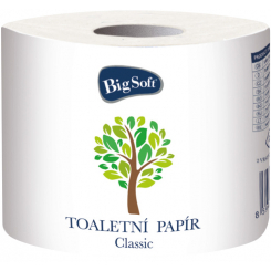 Big Soft Clasic 1000 2vrstvý toaletní papír, role 1000 útržků, 1 role 