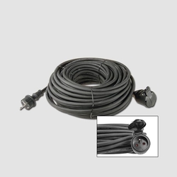 Prodlužovací gumový kabel 1 zásuvka | 230V/20m