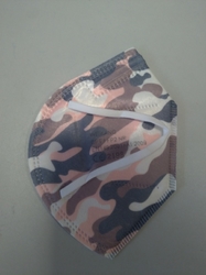 Barevný respirátor FFP 2-  Army světlý