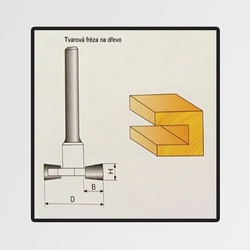 Tvarové frézy do dřeva 10x9,4mm