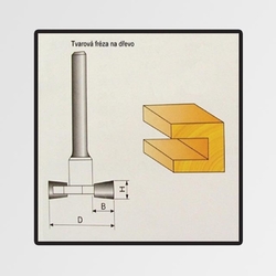 Tvarové frézy do dřeva | 0x44x8mm
